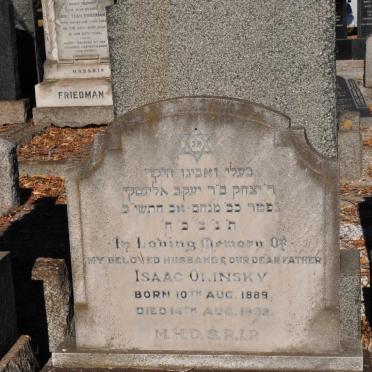 OLINSKY Isaac 1889-1952