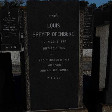 OFENBERG Louis, Speyer 1880-1965