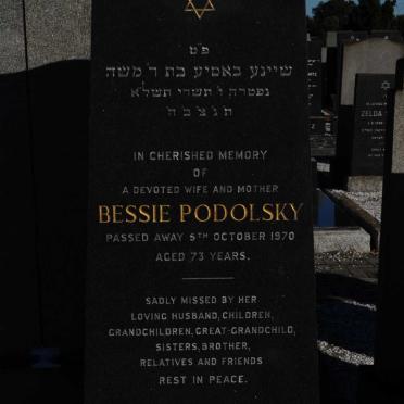 PODOLSKY Bessie -1970