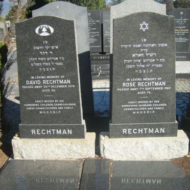 RECHTMAN David -1978 &amp; Rose -1963
