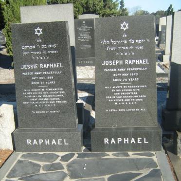 RAPHAEL Joseph -1973 &amp; Jessie -1989