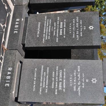 RABIE Charlie -1958 &amp; Rosie -2000