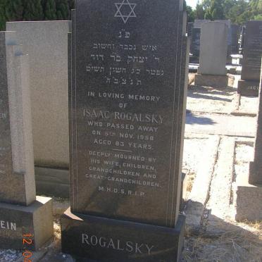 ROGALSKY Isaac -1958