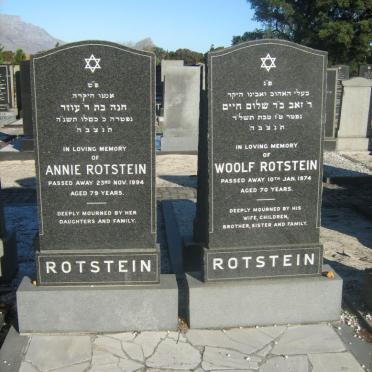 ROTSTEIN Woolf -1974 &amp; Annie -1994