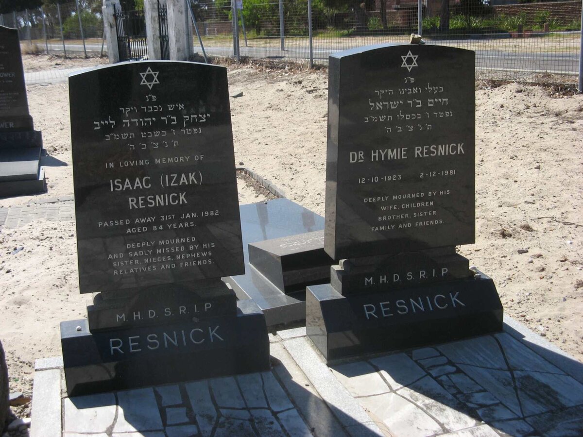 RESNICK Isaac -1982 :: RESNICK Hymie 1923-1981