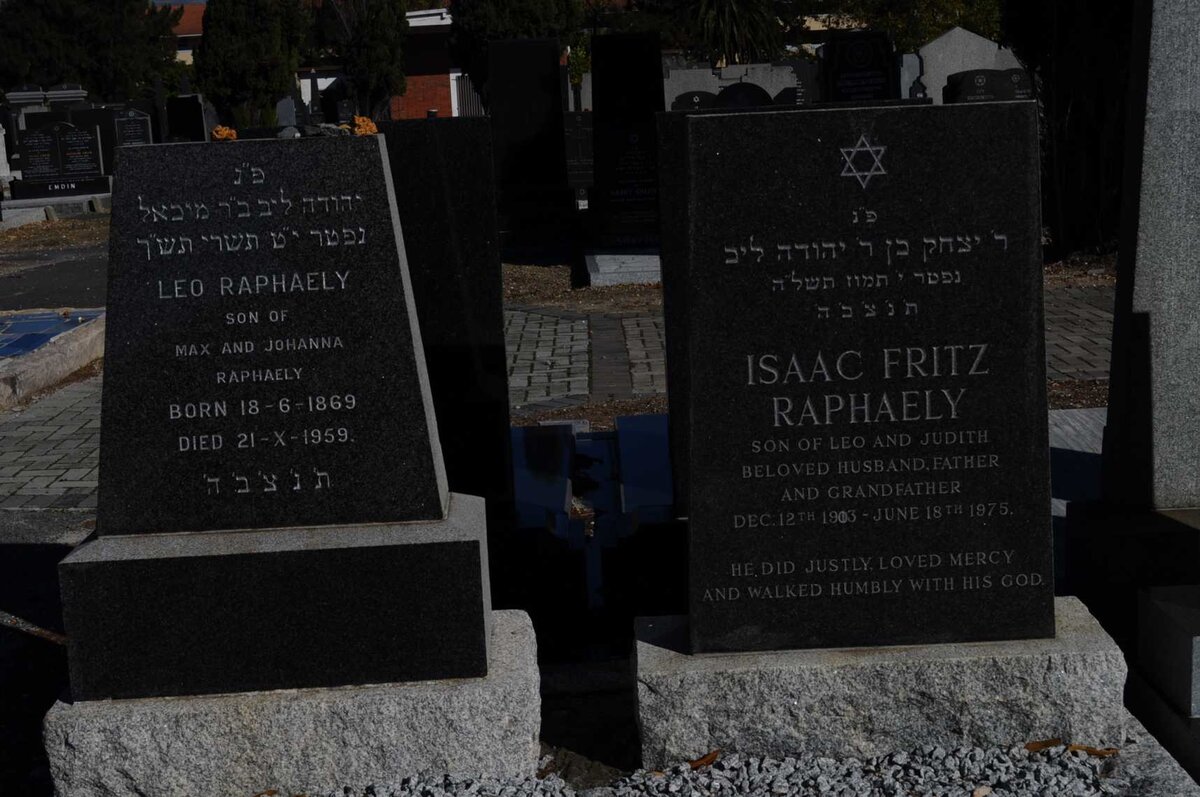 RAPHAELY Leo 1869-1959 :: RAPHAELY Isaac Fritz 1903-1975