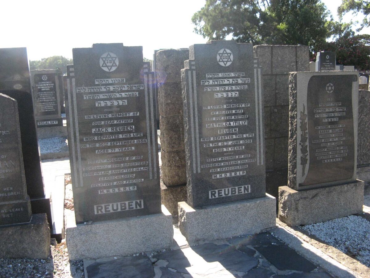 REUBEN Jack -1954 &amp; Mathilda -1952