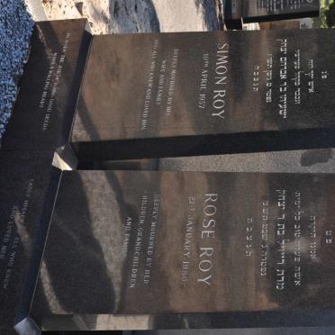 ROY Simon -1957 &amp; Rose -1980