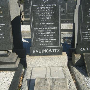 RABINOWITZ Rachel -1963