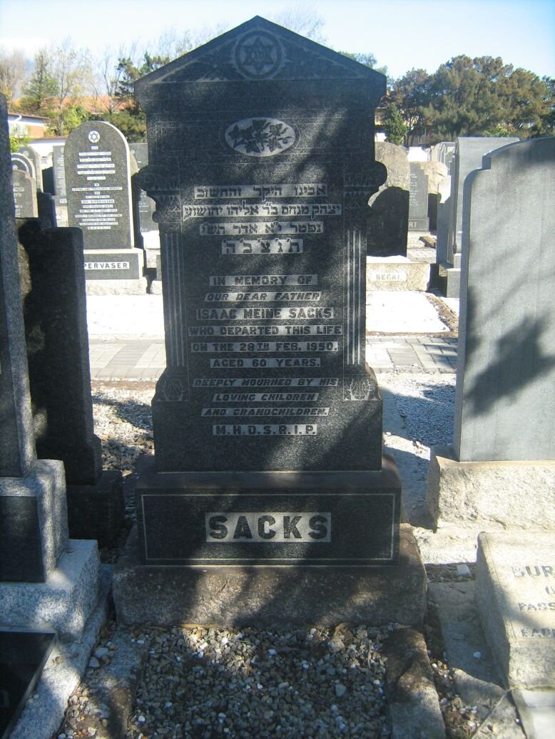 SACKS Isaac Meine -1950