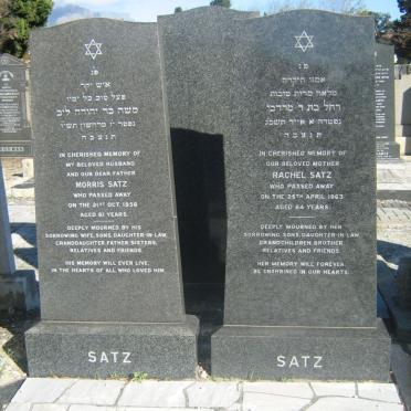 SATZ Morris -1956 &amp; Rachel -1963