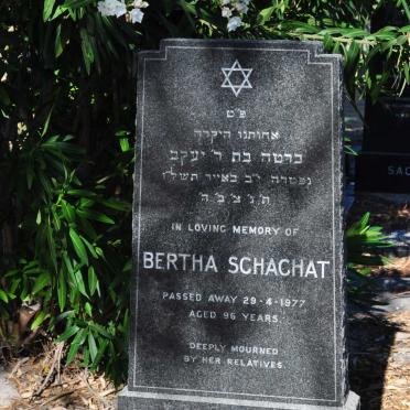 SCHACHAT Bertha -1977