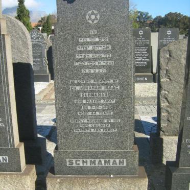 SCHMAMAN Abraham Isaac -1956