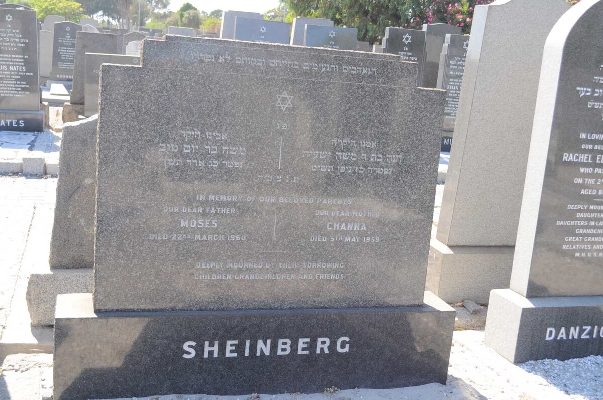 SHEINBERG Moses -1960 &amp; Channa -1959