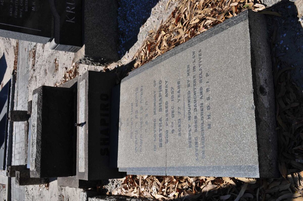 SHAPIRO Bertha -1957