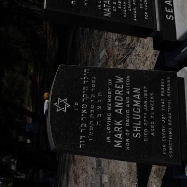 SHLUGMAN Mark Andrew -1987