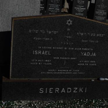 SIERADZKI Israel -1967 &amp; Yadja -1966