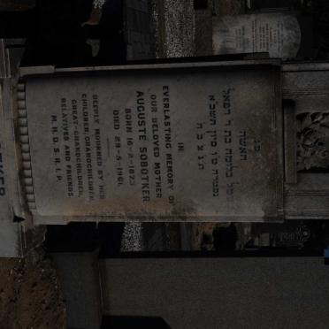 SOBOTKER Auguste 1873-1961