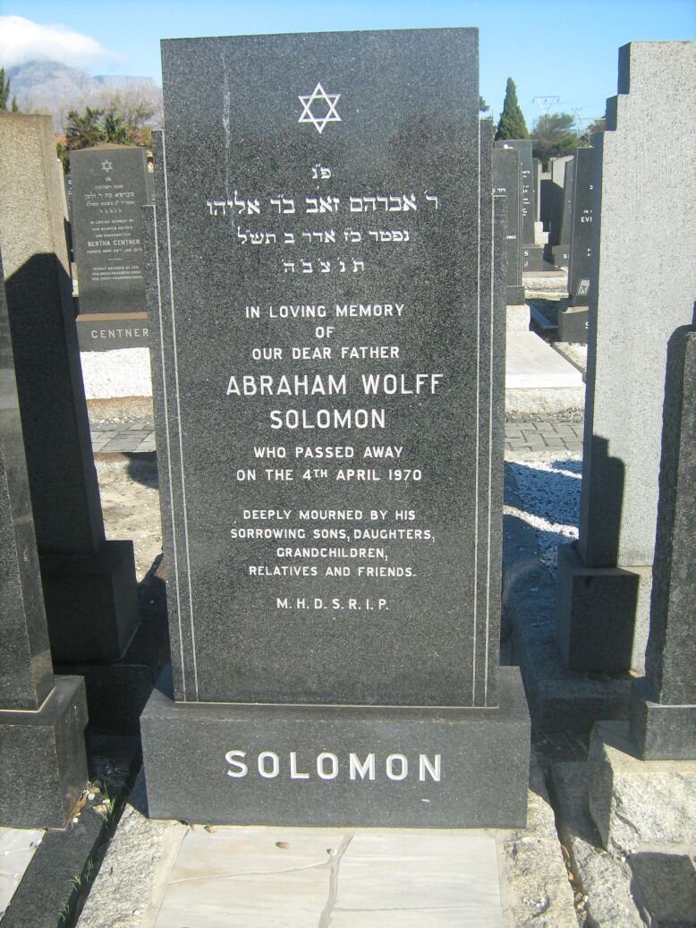 SOLOMON Abraham Wolff -1970