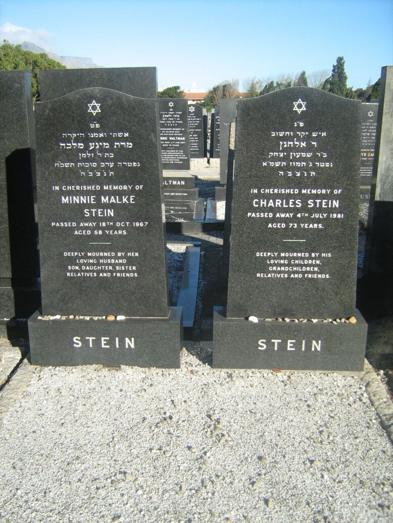 STEIN Charles -1981 &amp; Minnie Malke -1967