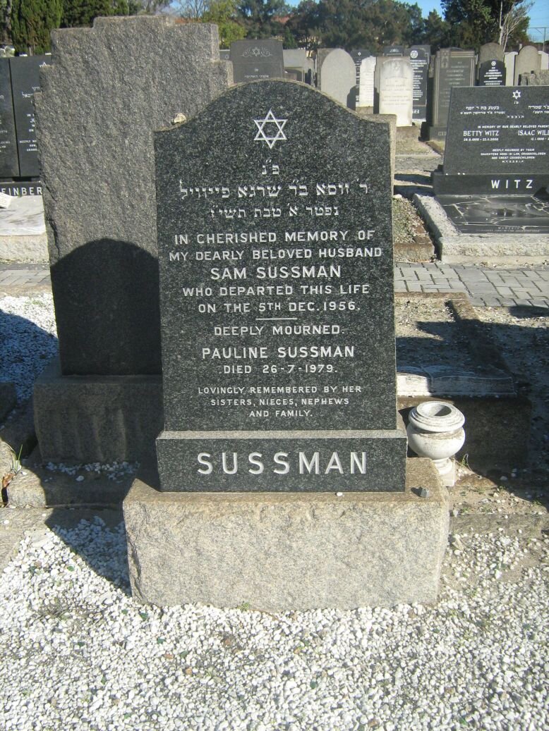 SUSSMAN Sam -1956 &amp; Pauline -1979