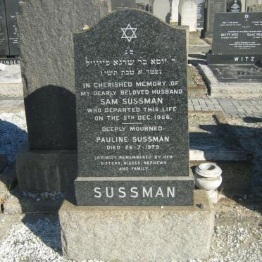 SUSSMAN Sam -1956 &amp; Pauline -1979