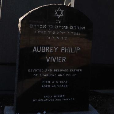 VIVIER Aubrey Philip -1973
