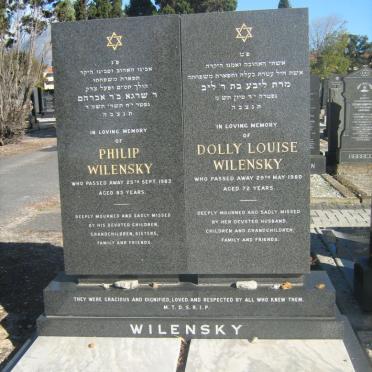 WILENSKY Philip -1983 &amp; Dolly Louise -1960