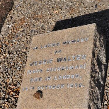 WALTER Jessie nee ZUCKERMAN -1950