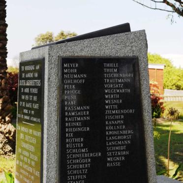 5. Herdenking aan Duitse Nedersetters