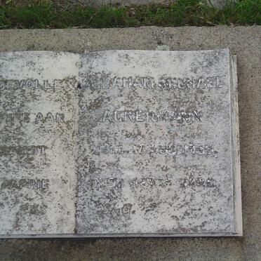 ACKERMANN Abraham Michael -1950