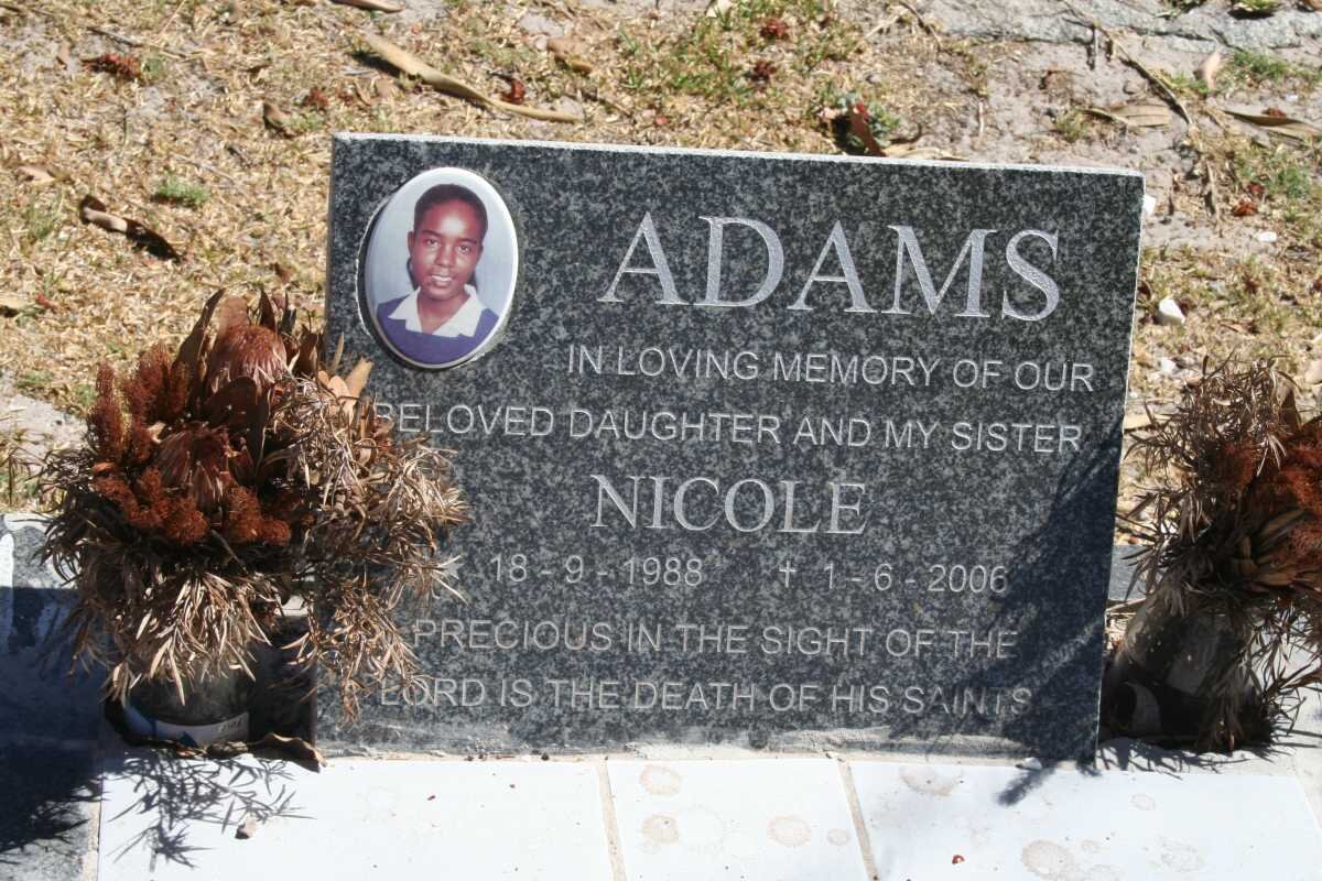 ADAMS Nicole 1988-2006