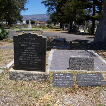 ALLWRIGHT George T.H. 1896-1973 &amp; Emma Elizabeth nee TITZE 1892-1963