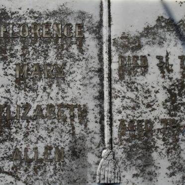 ALLEN Florence Mary Elizabeth -1960