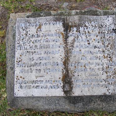 ANDERSON William -1932 &amp; Mary Ann -1940