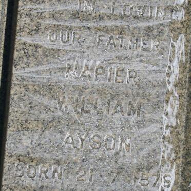 AYSON Napier William 1876-1963
