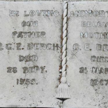 BERGH D.G.E. -1955 &amp; C.E. -1957