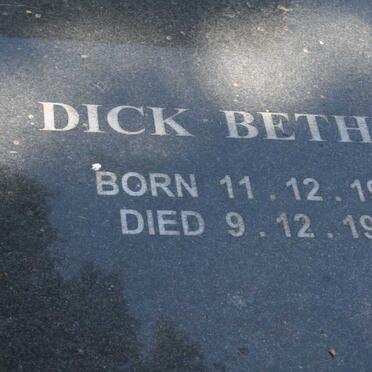 BETHEL Dick 1944-1997