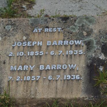 BARROW Joseph 1855-1935 &amp; Mary 1857-1936