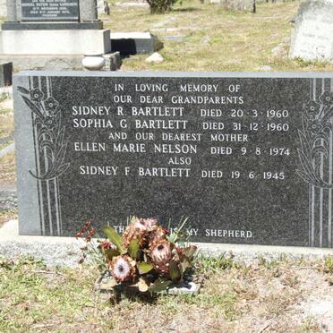 BARTLETT Sidney R. -1960 &amp; Sophia G. -1960 :: NELSON Ellen Marie -1974 :: BARTLETT Sidney F. -1945