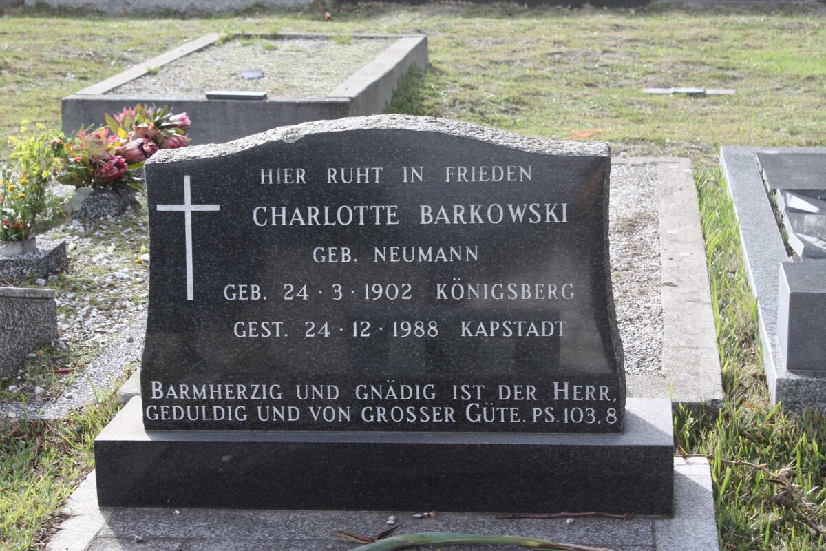 BARKOWSKI Charlotte nee NEUMANN 1902-1988