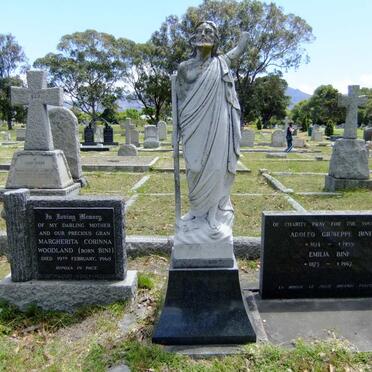 BINI Adolfo Giuseppe 1874-1959 &amp; Emilia 1873-1967 :: WOODLAND Margherita Corinna nee BINI -1965