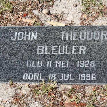 BLEULER John Theodora 1928-1996