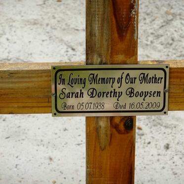 BOOYSEN Sarah Dorethy 1938-2009