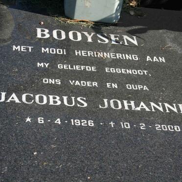 BOOYSEN Jacobus Johannes 1926-2000