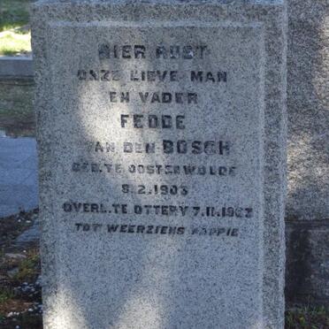 BOSCH Fedde, van den 1903-1963