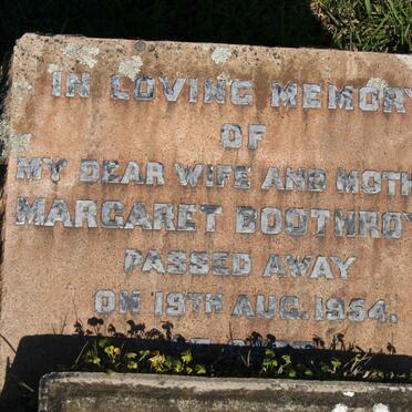 BOOTHROYD Margaret -1954