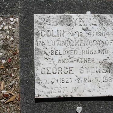 BOOYENS George Sydney 1927-1933 :: BOOYENS Colin 1964- 