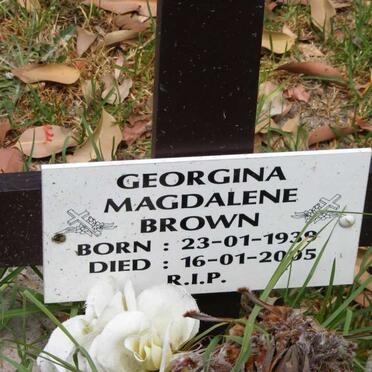 BROWN Georgina Magdalene 1939-2005