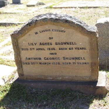 BROWNELL Arthur George -1950 &amp; Lily Agnes -1946